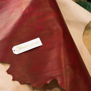 Leffler Leather Raw & Painted, petals, red rose, learn, create, handmade,