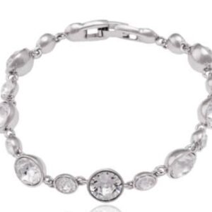 Silver Crystal Bracelet, wedding, modern, bride, contemporary, gift