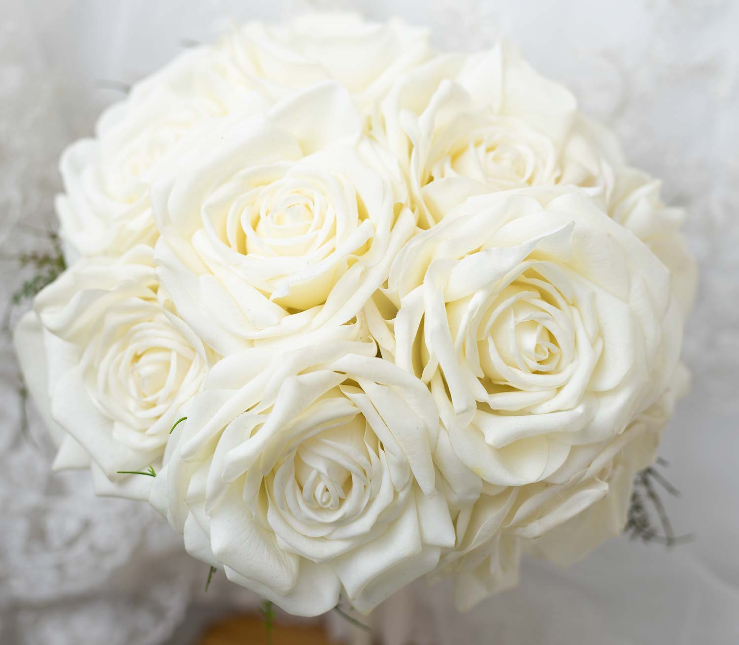 Large bridal white bouquet, ready to send today!