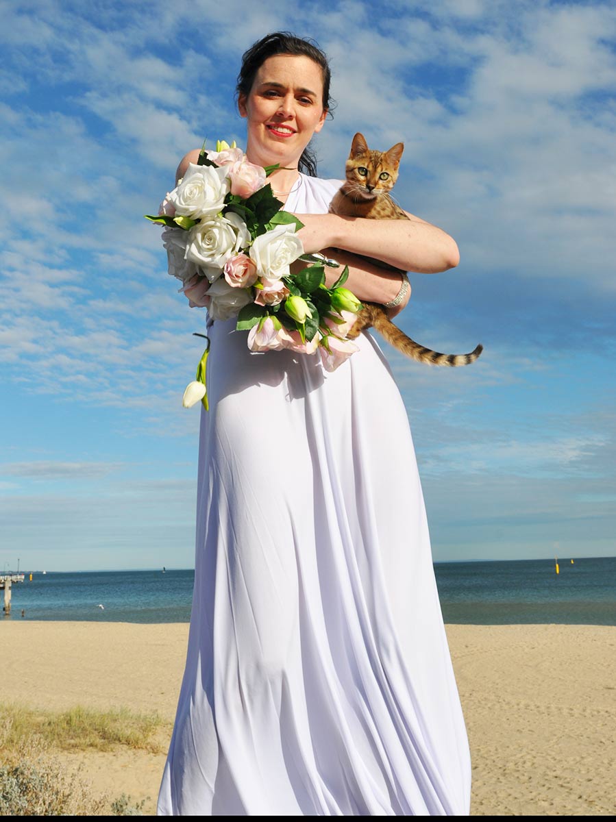 Photo shoot at the beach.