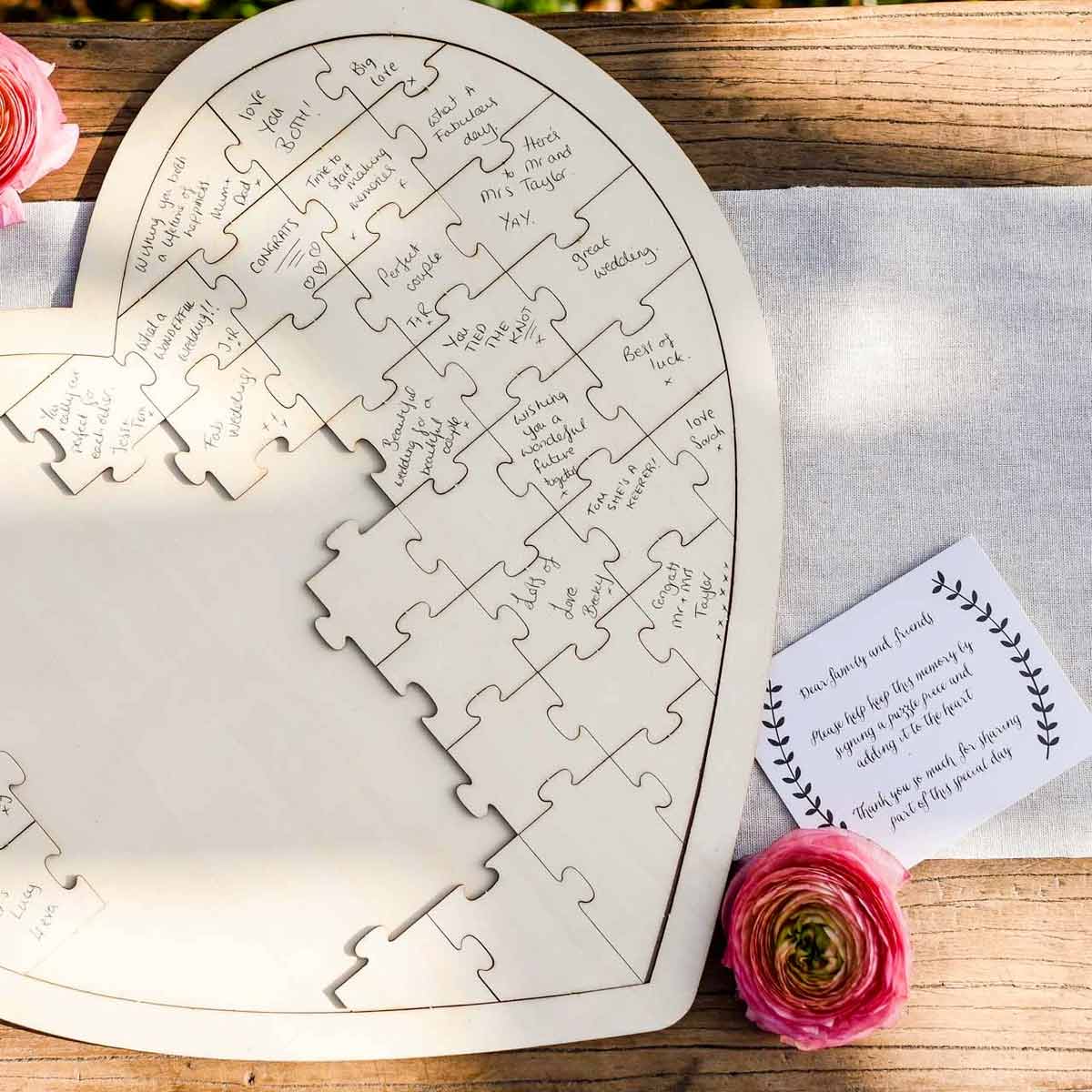 Wedding Day Puzzle for your Guests to Sign