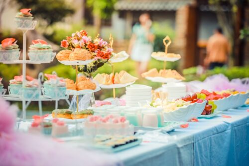 backyard wedding, high tea, casual wedding, afternoon tea, morning tea